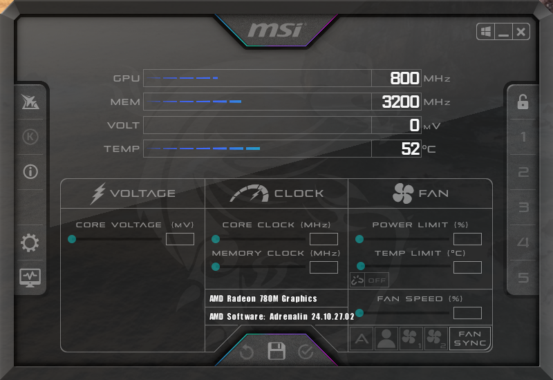 MSI Afterburner 下载 微星小飞机 显卡超频工具